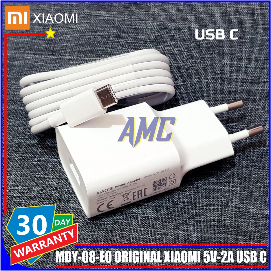 Charger Xiaomi Mi A1 ORIGINAL 100% Xiaomi Resmi Indonesia USB Type C