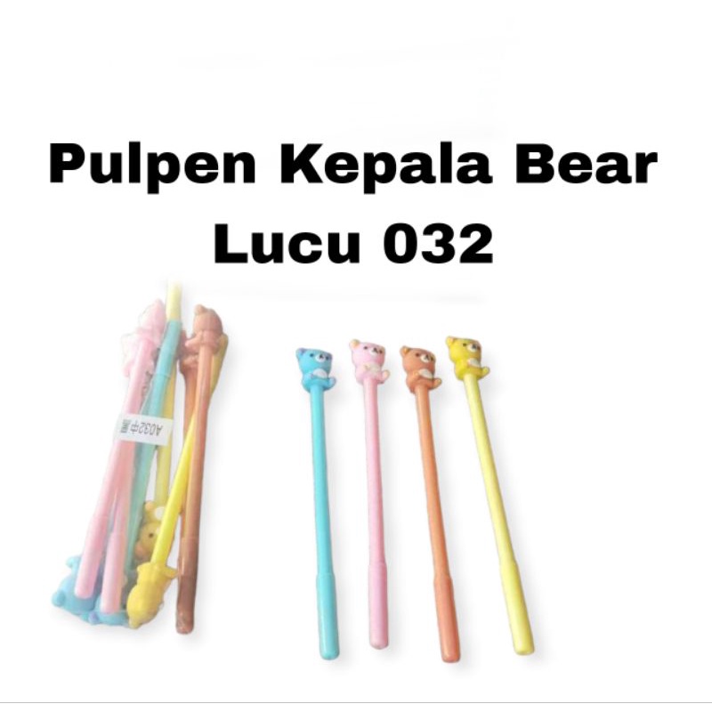 

Pulpen Kepala Beruang Lucu / 1Pcs Pulpen Kepala Bear 032 Termurah