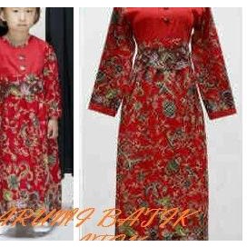 Dress / Terusan / Baju Muslim / Gamis Batik Anak Perempuan 1036 - S
