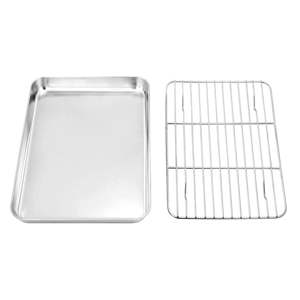 Rak Nampan Set Stainless Cooling Rack Anti Lengket Kue Dapur Cupcake Alat Baking