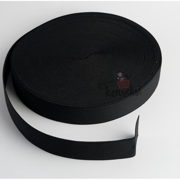 Karet Elastis Hitam Penguin 2.5 cm (1")