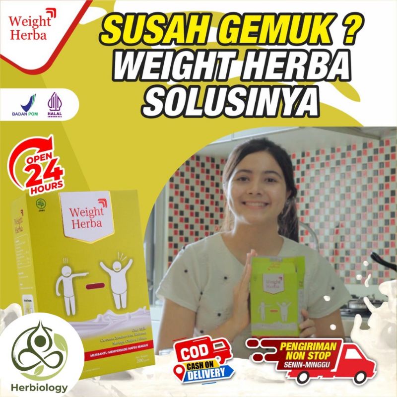 

Weight Herba Susu Etawa - Penggemuk Badan Tanpa Gula & Tanpa Olahraga Perlancar Saluran Pencernaan & Tingkatkan Nafsu Makan Menjaga Tekanan Darah pada Tubuh Isi 200gr