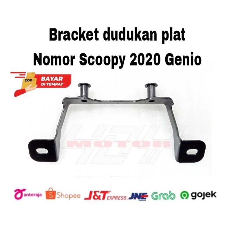 Bracket Braket dudukan plat nomor Scoopy lama 2013-2020 ori