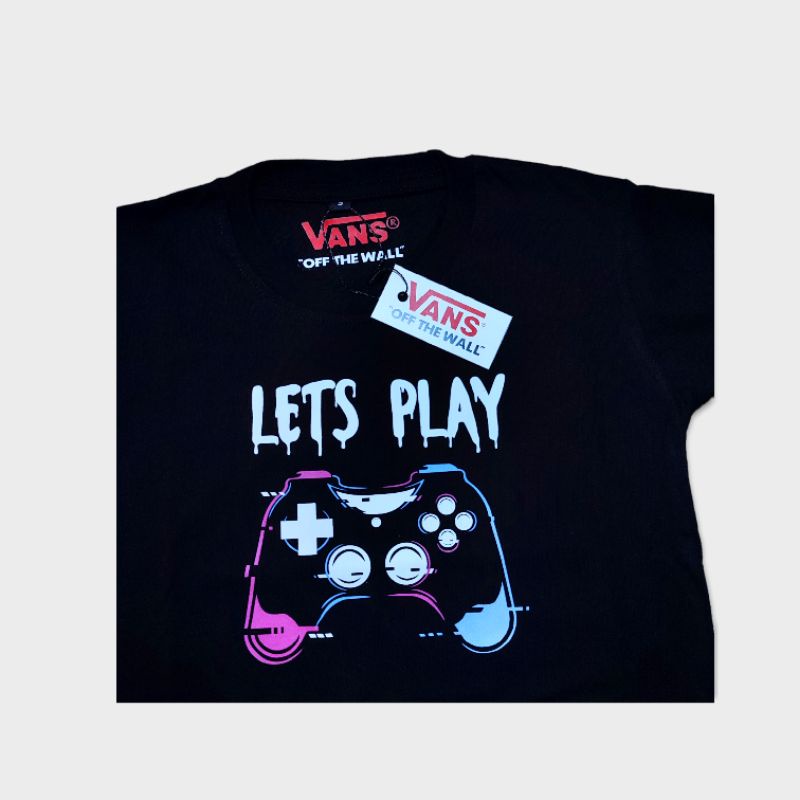 baju anak kaos anak anak baju anak vans lets play katun combed 24s super soft handfield .