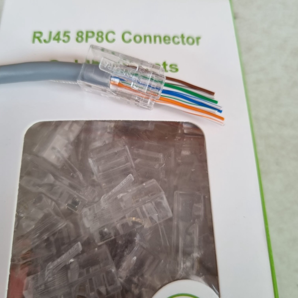 Anti Gagal Konektor RJ45 Connector Cat 5e Spectra 100pcs