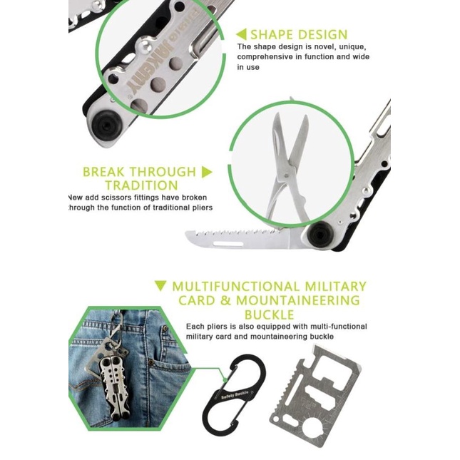 Jakemy Tang EDC Multifungsi 10 in 1 - JM-PJ1010