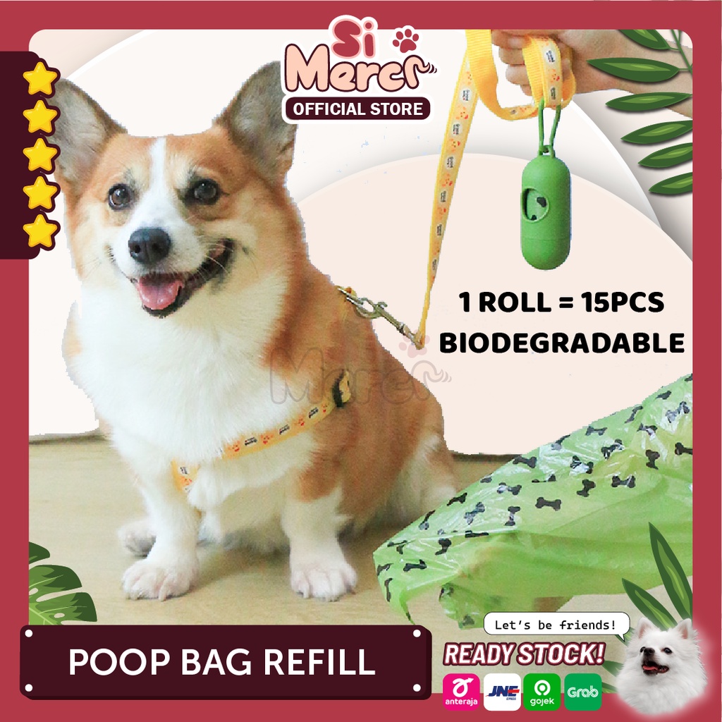 Plastik Kotoran Hewan Biodegradable Bag / Refill Poop Dispenser / Refill Poop Waste Bag / Plastik Kotoran Hewan