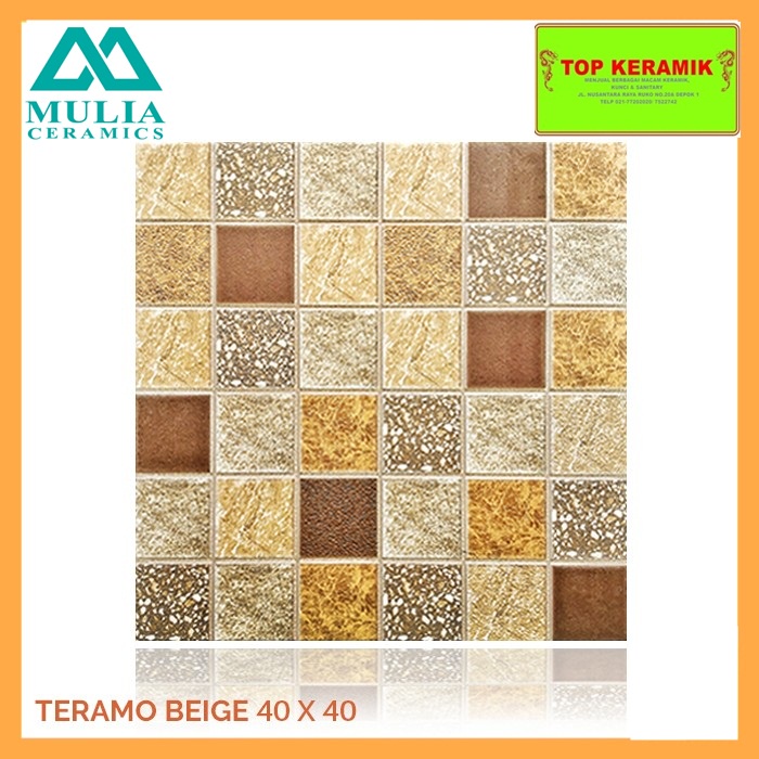Keramik Mulia 40x40 Teramo Beige Kw 1