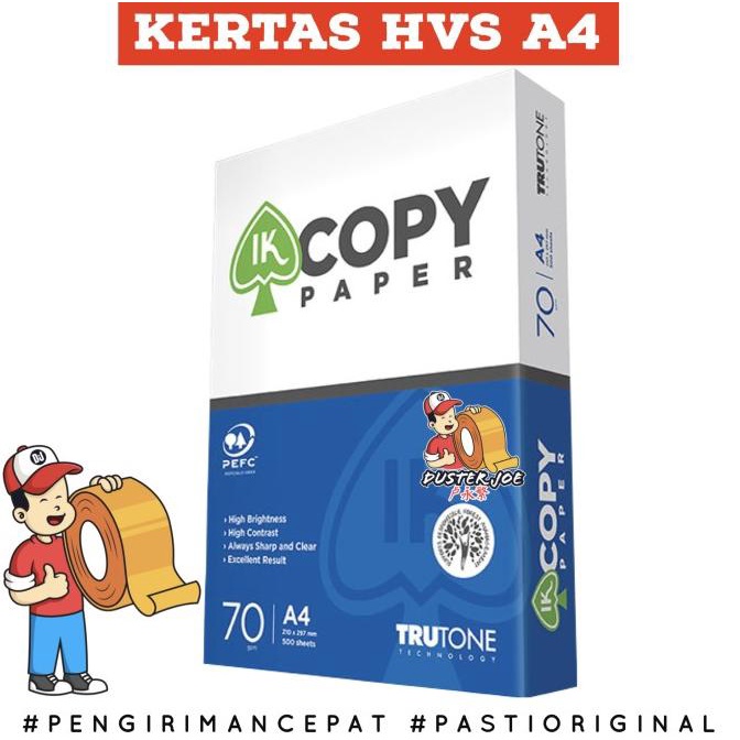 

PROMO [CABANG]Kertas HVS A4 70gr IK COPY PAPER