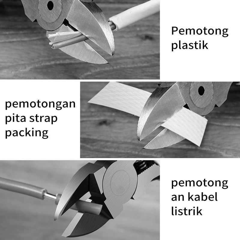 ISKU Plastic Cutting Nippers 6 inch/Tang Potong Kawat 6 inch Carbon steel/pemotong kawat bracket gigi