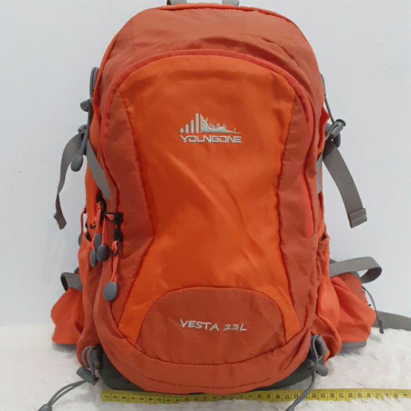 Tas Ransel Second / Preloved / YOUNGONE Vesta 23L Backpack Oranye / Bekas.