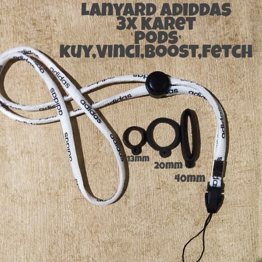 Lanyard Gantungan Device Motif Adidas Free 3 Karet Oring