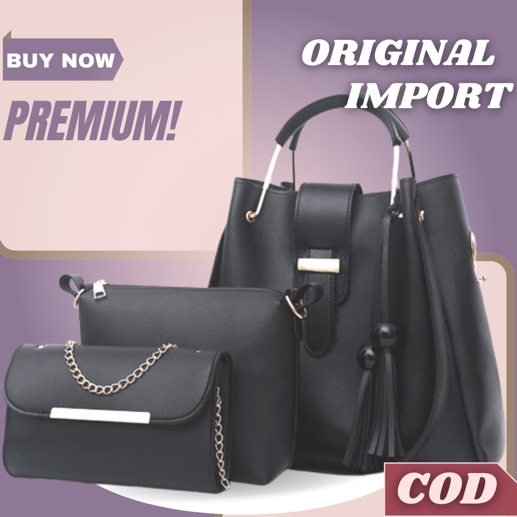 Tas Import Wanita Batam Branded Premium Terbaru 2022 Selempang Bahu TF7210 Ibu Kondangan Pesta Mewah
