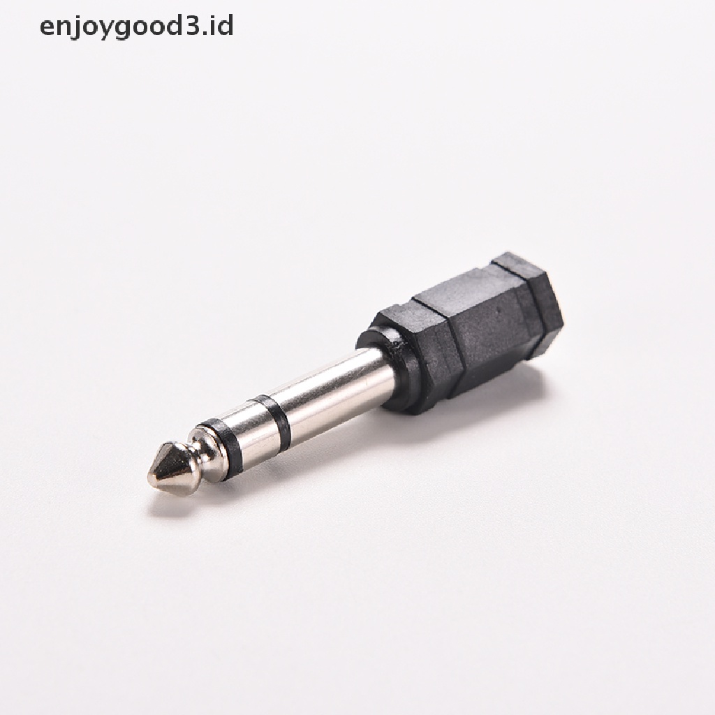 1pc Adapter Jack Audio Stereo Mini 6.5mm 1 / 4 Male Ke 3.5mm 1 / 8 Female Adapter Konverter Jack Audio Stereo 6.5mm 1 / 4 Male Ke 3.5mm 1 / 8 Female Untuk Mic Tas Ransel Wanita Bahan Kulit Pu Warna Polos