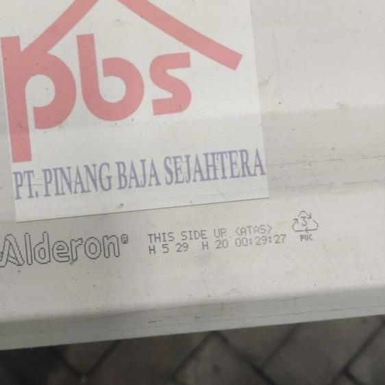 Alderon / Atap UPVC/ Atap Alderon 830 - 1m Putih
