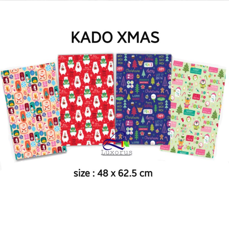 

Kertas Kado Natal Christmas Glosy