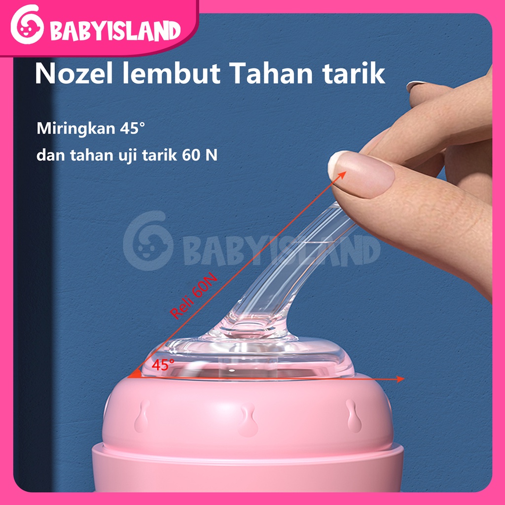 1 cangkir 3 kegunaan Botol Susu Bayi Botol Perawatan Air Cangkir Pelatihan Sippy Cup Untuk Anak-anak Bayi (0-2tahun)