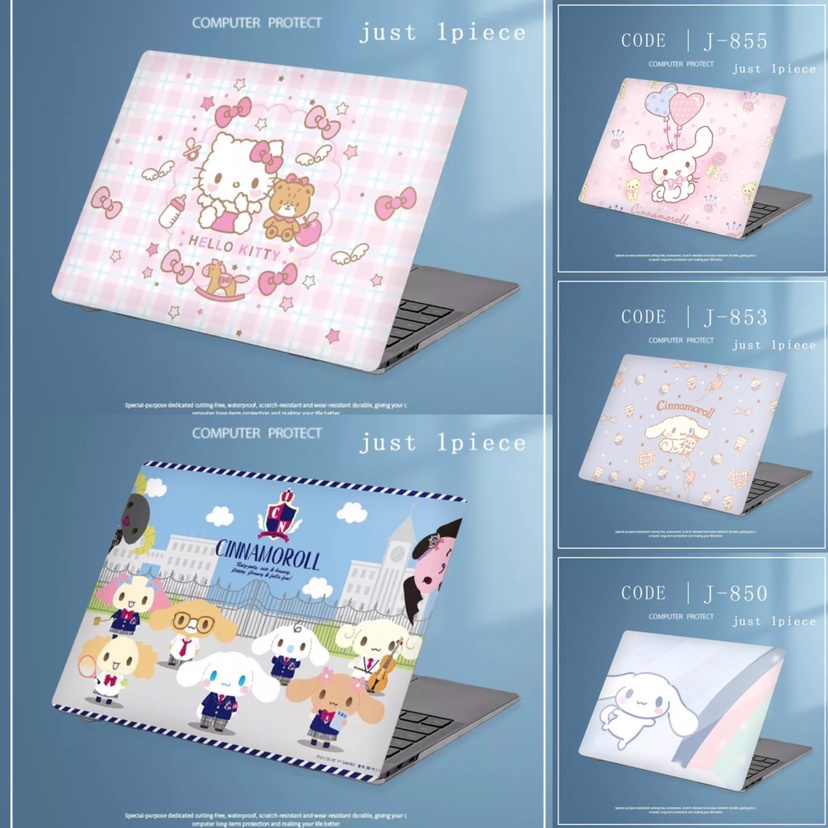 1pc Universal Bebas Potong COD Laptop Decals Colorful Cinnamoroll Marbel Laptop Decor Stiker Untuk DELL Presisi7720Inspiron G7 7588 G3 3779kulit Full Cover Sticker