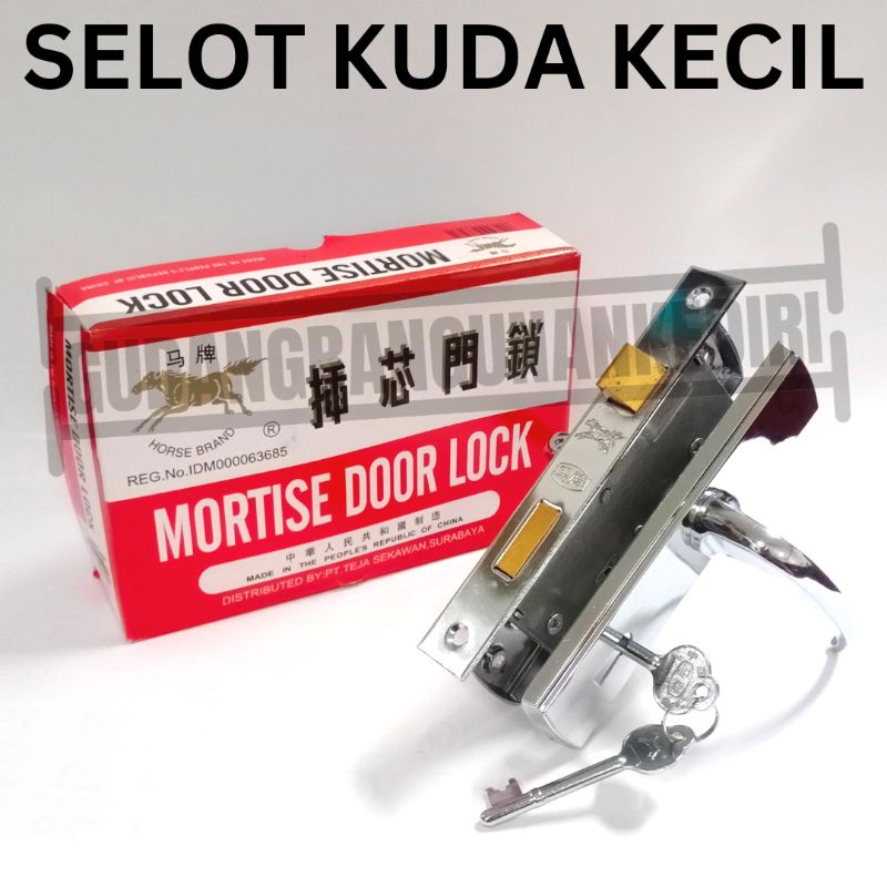 selot pintu rumah handel handle hendel kunci kuda kecil 9332