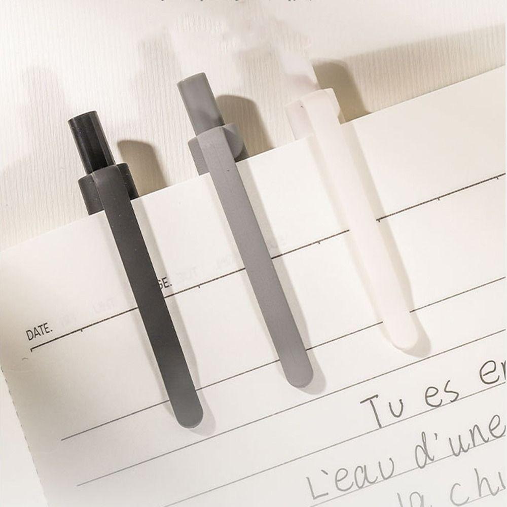 R-flower 5PCS/Set Press Pena Netral Kualitas Tinggi Perlengkapan Kantor Sekolah Alat Tulis 0.5mm Gel Pen