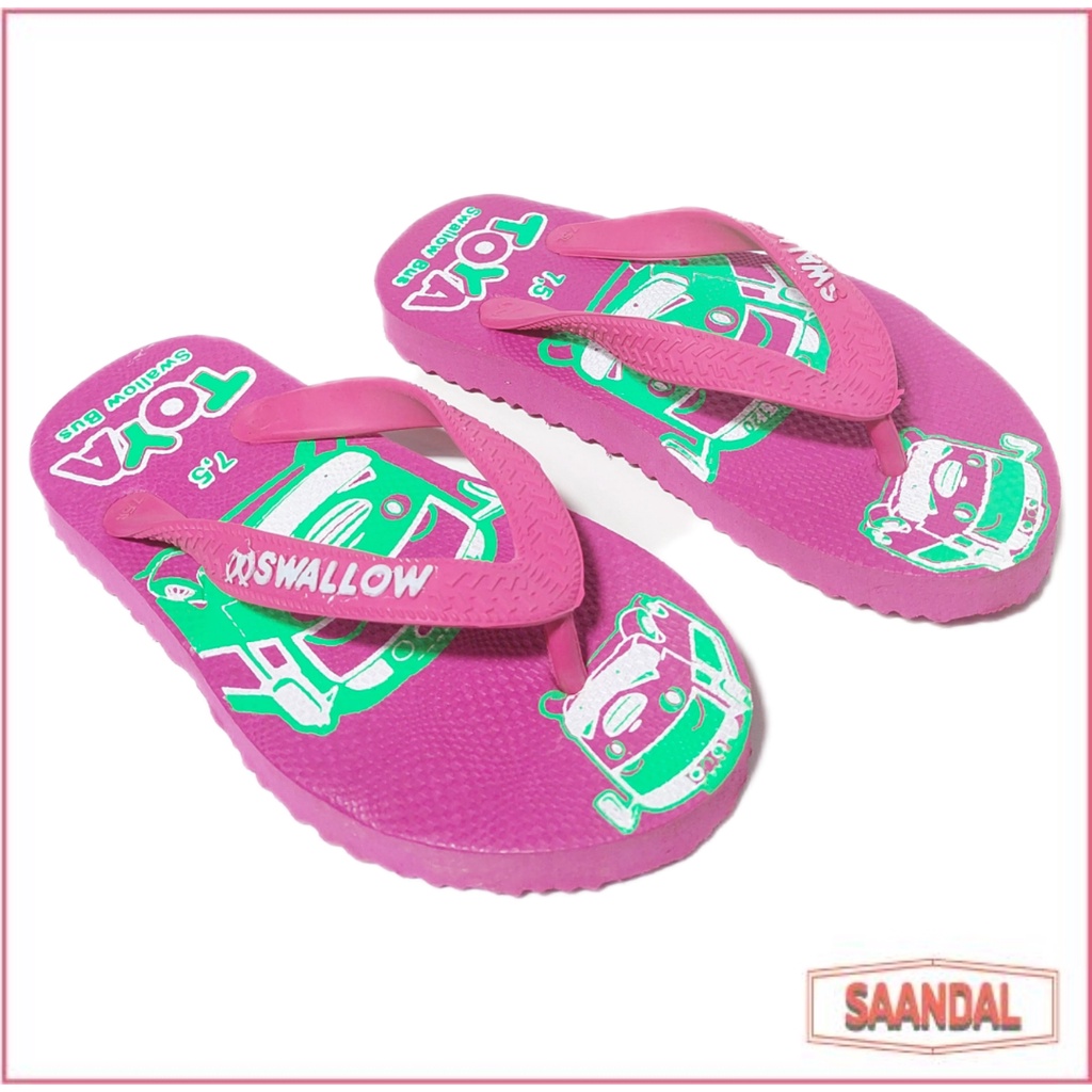 Grosir-Sandal Jepit Anak Swallow Toya (ISI 6 SANDAL)