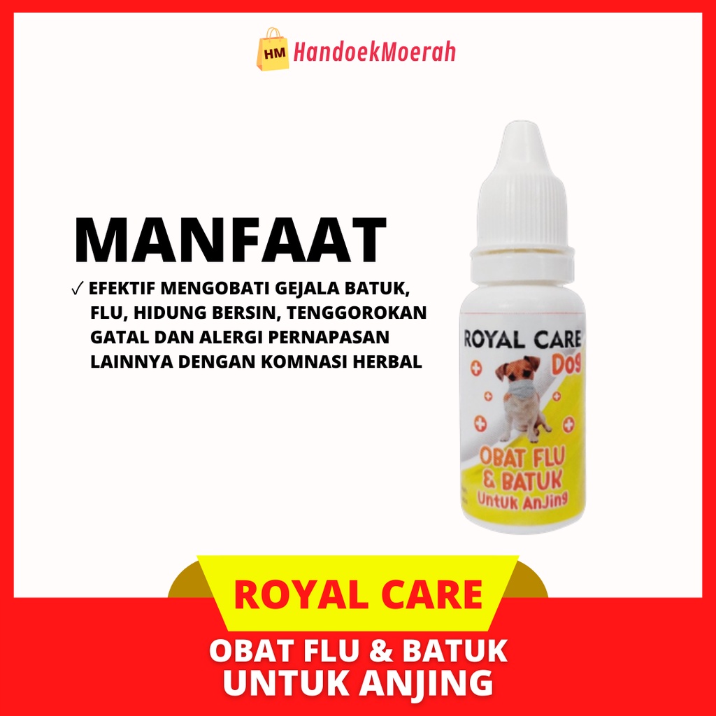 Royal Care Obat Flu &amp; Batuk ANJING isi 10 ML / Obat Flu