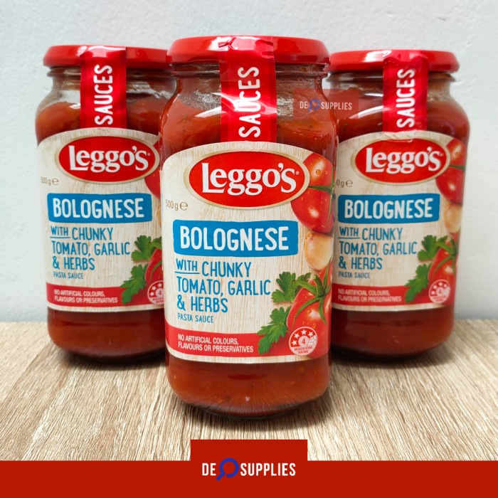 

LEGGOS BOLOGNESE PASTA SAUCE CHUNKY 500GR - LEGGO'S SAUS BOLOGNAISE