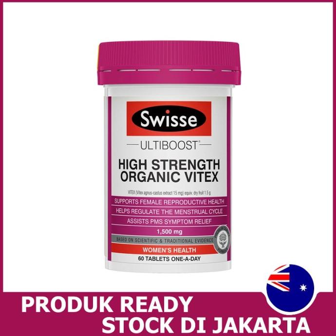 Swisse High Strength Organic Vitex 1500mg Women's Health 60 tables