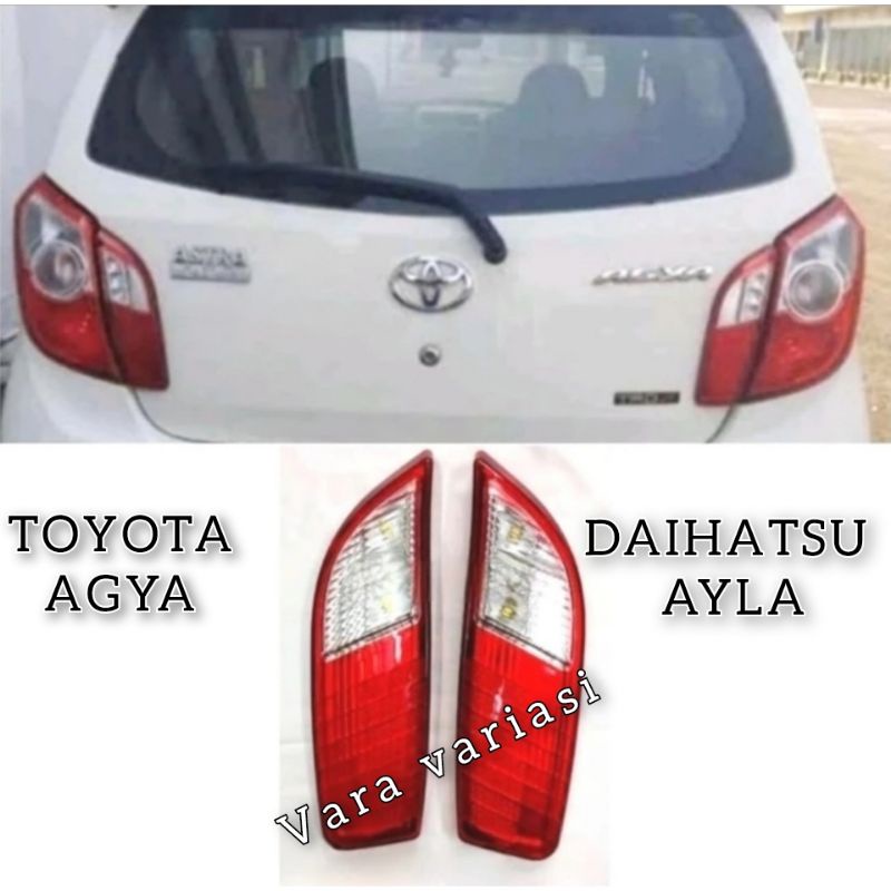 LAMPU REFLECTOR PINTU BAGASI MOBIL AGYA AYLA LAMA LAMPU PINTU BAGASI