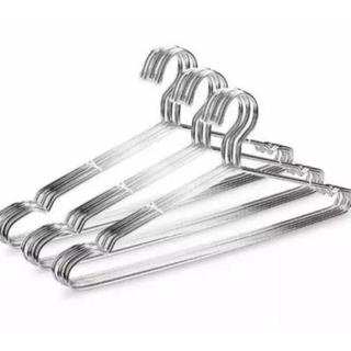 ELDE 1 - HANGER KAWAT STAINLESS GANTUNGAN BAJU ISI 10 PCS