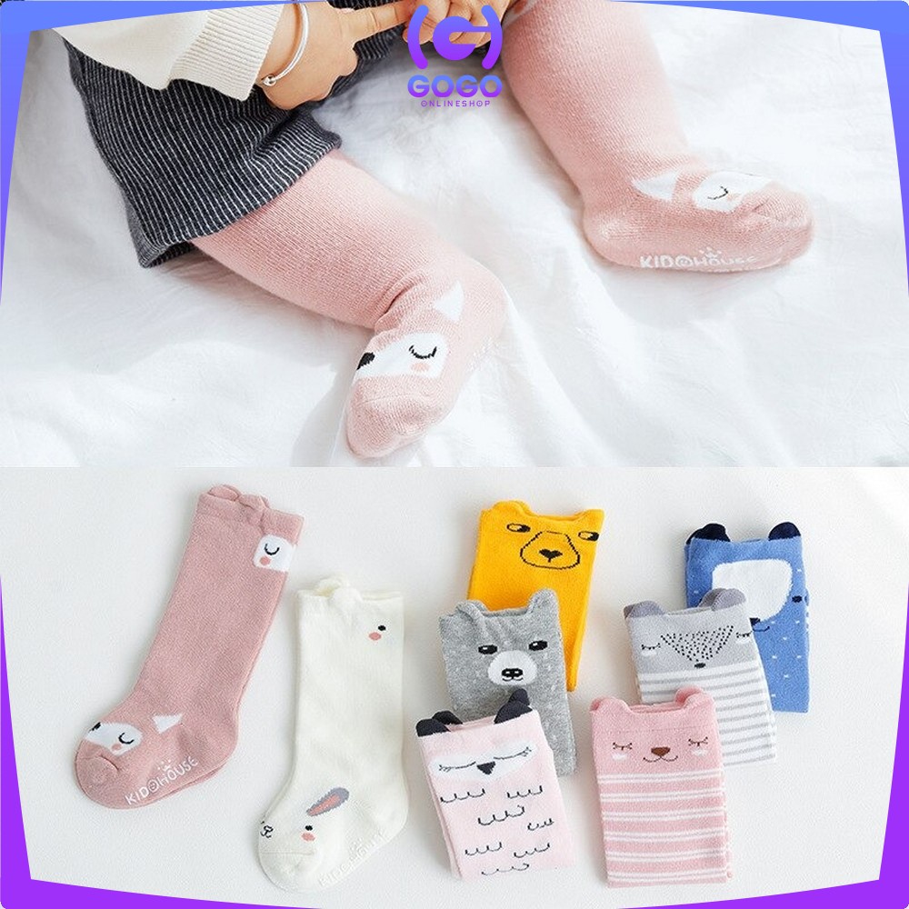 GOGO-P6 Kaos Kaki ANTI SLIP Anak Bayi Panjang Motif Lucu Kaus Kaki Fashion Korea Socks Import Murah