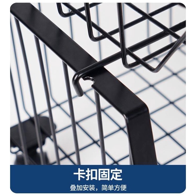 Rak Dapur Multifungsi Roda Keranjang Troli Rak Buah Sayur