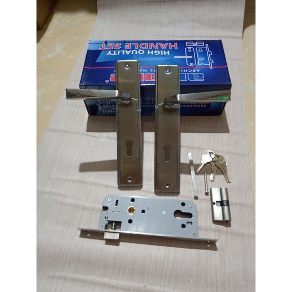 hendel kunci pintu set gagang pintu kamar set body kunci