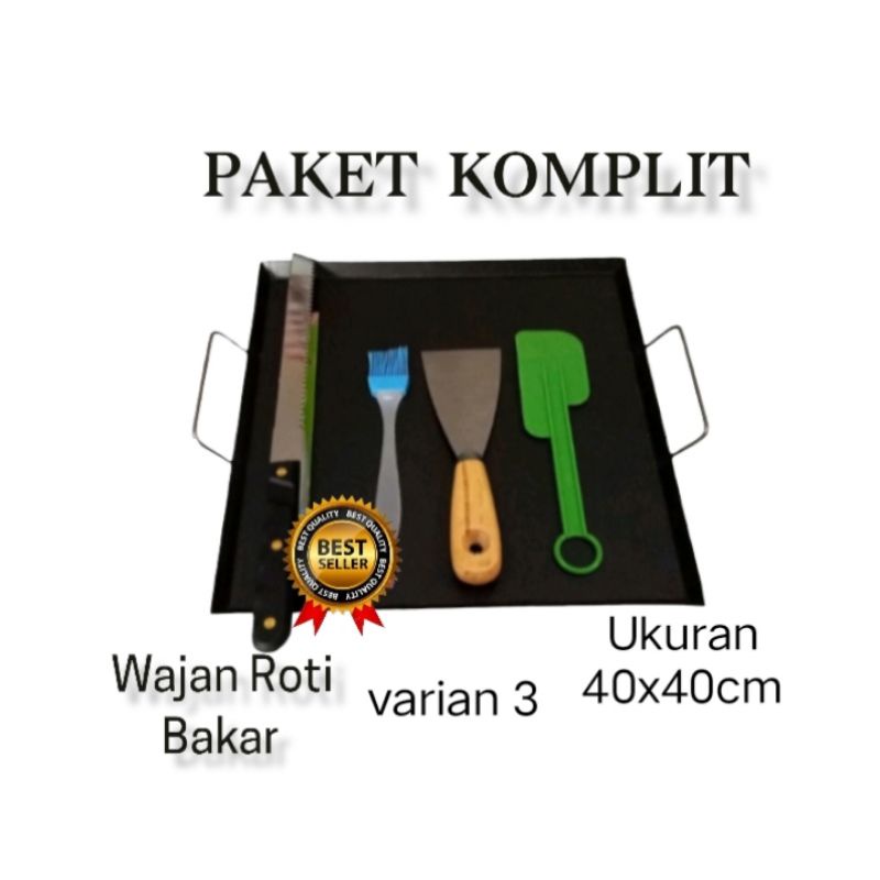 Paket Hemat / Komplit Wajan Roti Bakar/ wajan kebab / wajan panggangan ter lengkap