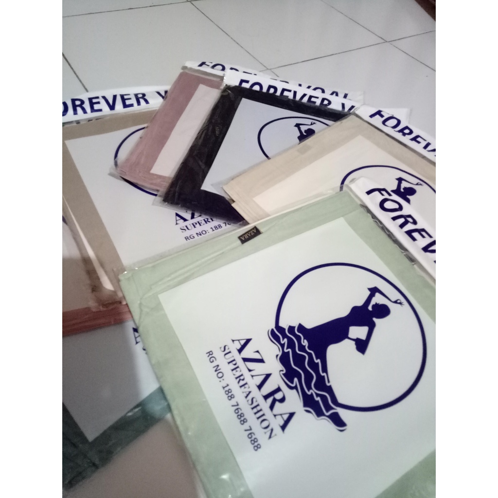 Azara Scarf - Segi Empat Polos Forever Voal / Voal Premium Polos Jahit Tepi