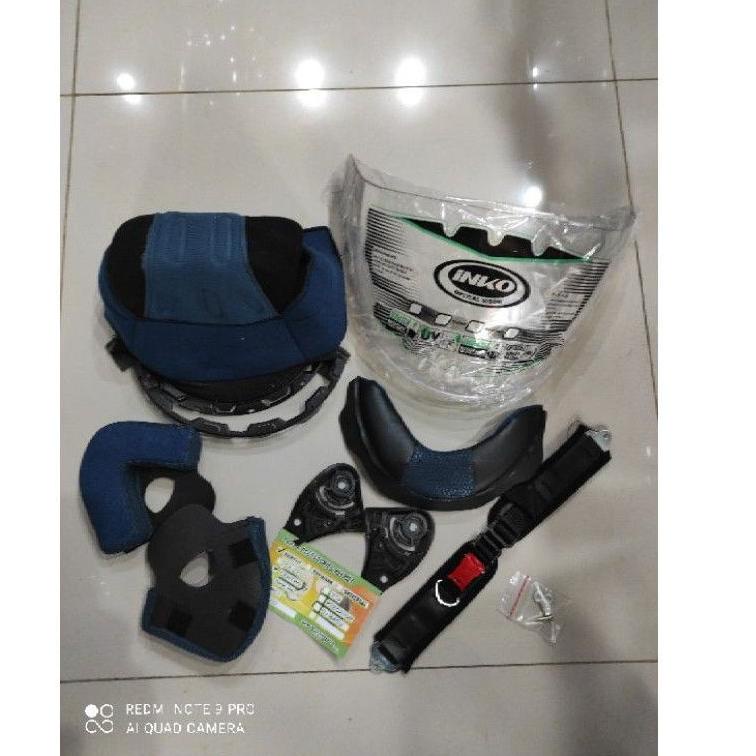 Z4L5 paket Busa helm ink Centro fullset  + tali helm + kaca ink Centro