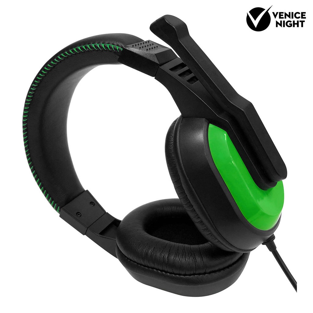 (VNEP) (Berkabel) PG-R023 Headset Gaming Profesional Stereo Soft Over-ear Headphone dengan Mikrofon untuk PC