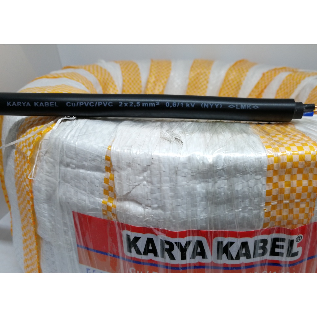 Kabel Listrik Kawat KARYA NYY 2x2,5 2x2.5 50meter (50m)