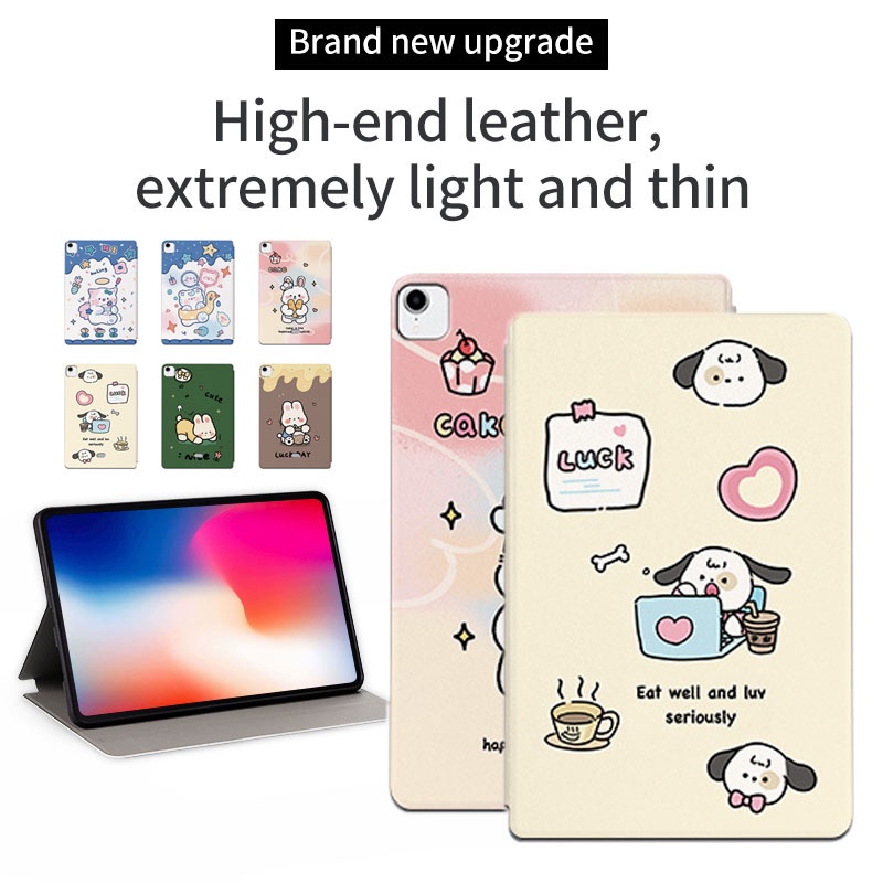 Flip Case Bahan Kulit Motif Kartun Untuk iPad 10.2 2021 2020 2019 9th 8th 7th Gen iPad Pro 11 2022 2021 2020 2018 11-inch 3rd 2st Gen