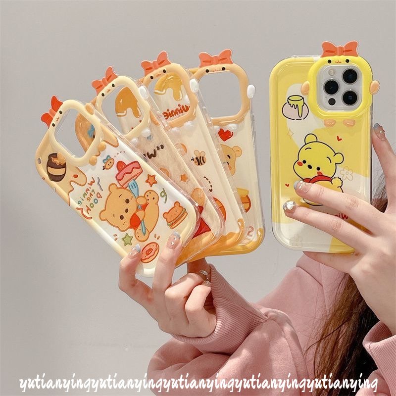 Case Desain Kartun Winnie The Pooh 3D Untuk Samsung A04s A50 A31 A23 A13 A12 A32 A53 A50s A21s A53 A73 A71 A11 A51 A30s A52 A02s M22 A32