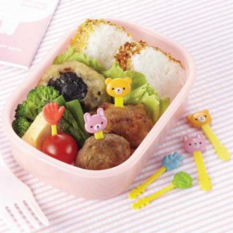Bakul Bekal - Food Pick Janken Animal Tusukan Bento Bentuk Tangan Beruang Kelinci