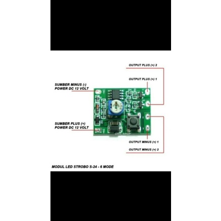 MODUL S24 6KOMBINASI DC 12V MODUL LAMPU LED KIT S24 6MODE