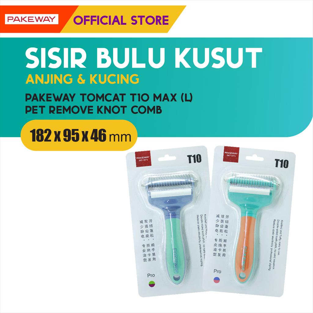 Tomcat T10 Pet Remove Double  Funtional Comb / Sisir Bulu Kusut Hewan