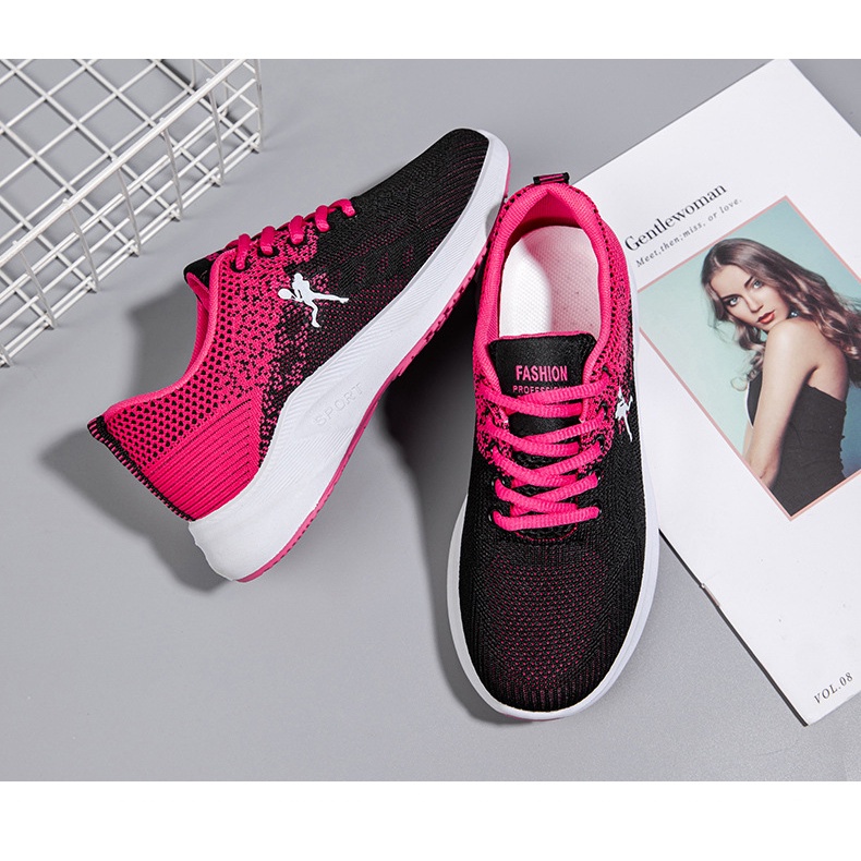 ❀ Chingu ❀ SEP015 (Tanpa Kotak) Sepatu Sneakers Wanita Motif Basket Sporty Model Korea Fashion Casual Sport Olahraga Import