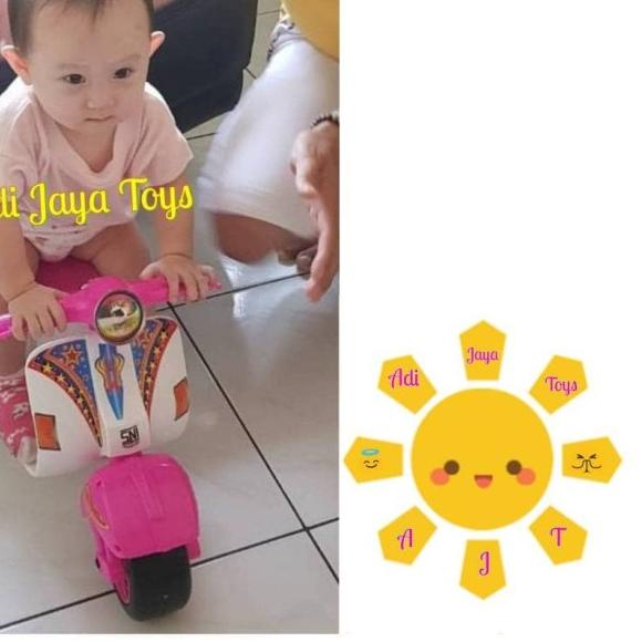 MAINAN VESPA MINI ANAK / MOBIL DORONG ANAK / SEPEDA ANAK / VESPA ANAK