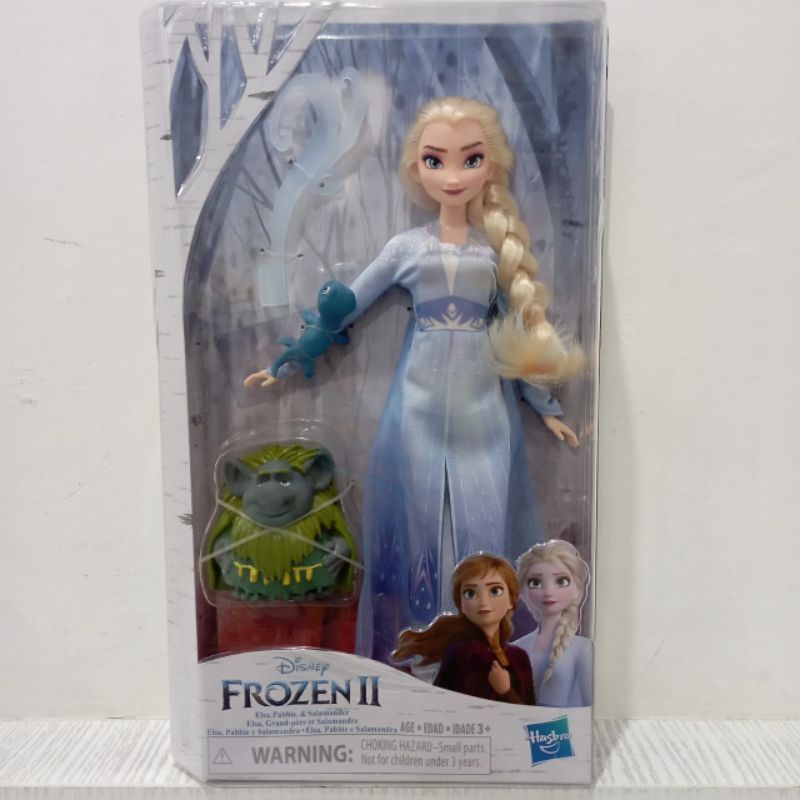 ori original hasbro disney princess frozen 2 ii II elsa pabbie and n &amp; salamander doll barbie boneka putri anak cewek perempuan hadiah kado ultah gift girl girls toy toys set let it go collection koleksi figure edu fun play