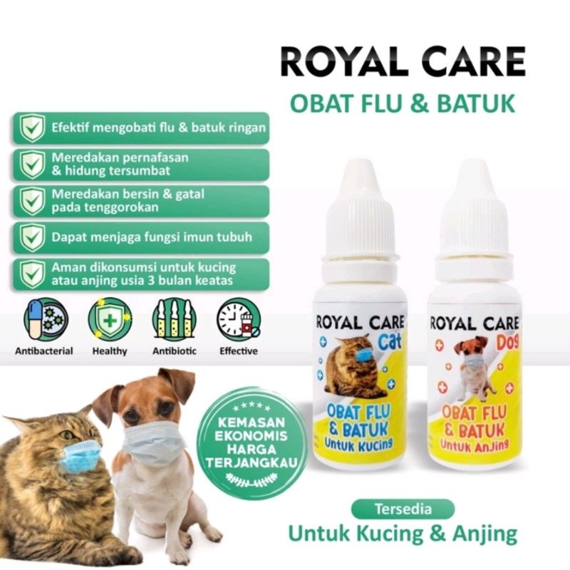 Jual ROYAL CARE CAT OBAT HERBAL BATUK dan FLU PILEK KUCING Shopee Indonesia