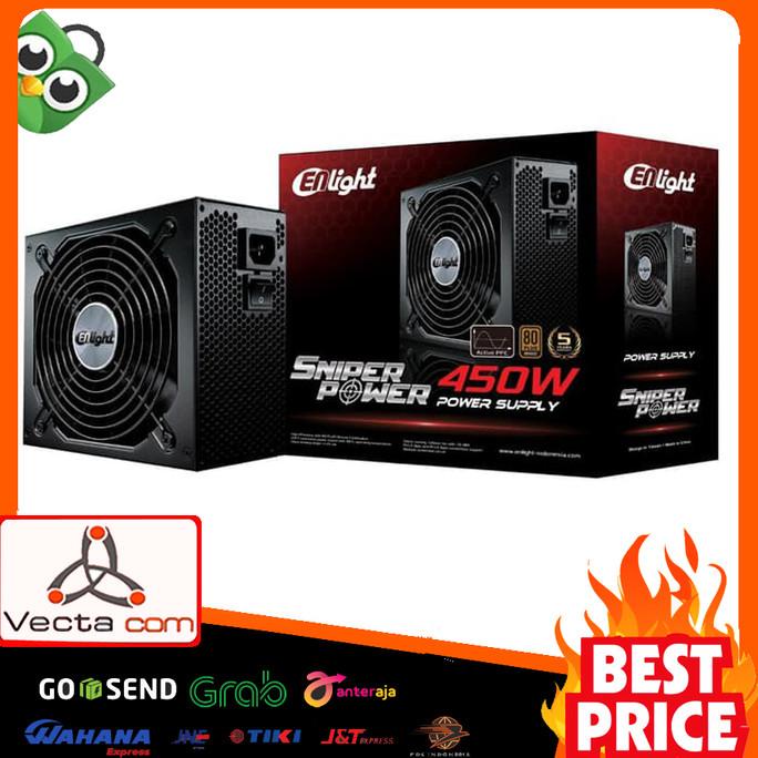 Psu 450 Watt Enlight Sniper 450Watt 80+ - Power Supply Pc Komputer Cpu