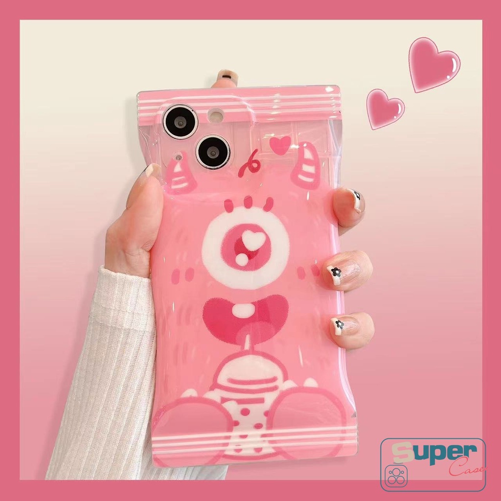 Soft Case Desain Kartun Monster Untuk iPhone 6 6s 8 7 Plus 14 11 12 13 Pro Max XR X Xs Max SE 2020