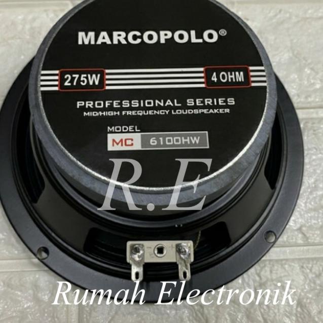 Komponen speaker full range 6 inch marcopolo mc-6100hw